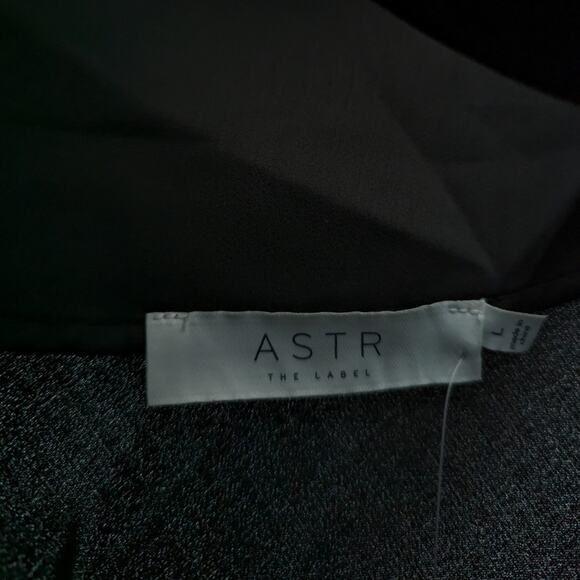 ASTR The Label Black Draped Chain Larisa Top Size L - Picture 5 of 7